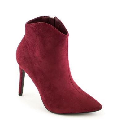 Botin rojo con tacon