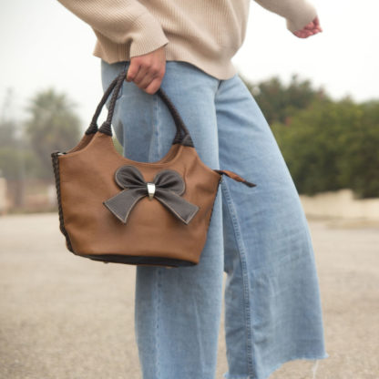 bolso marron para mujer