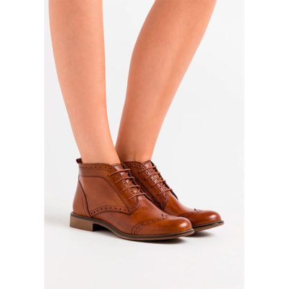 botines marron mujer