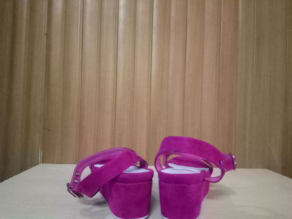 sandalias plataforma fucsia