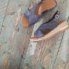 sandalias con tiras cruzadas mujer