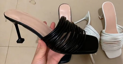 zapato tacon negro para mujer