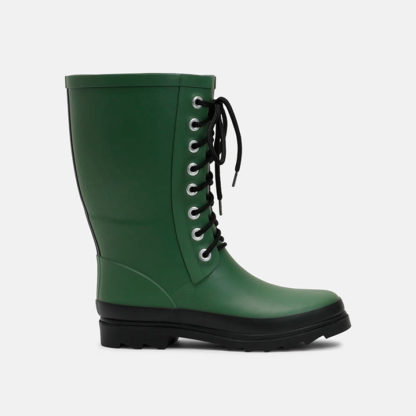 botas de agua para mujer color verde fuerte