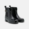 botas de agua charol y textil