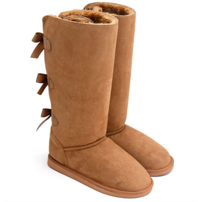 botas planas para mujer marron claro