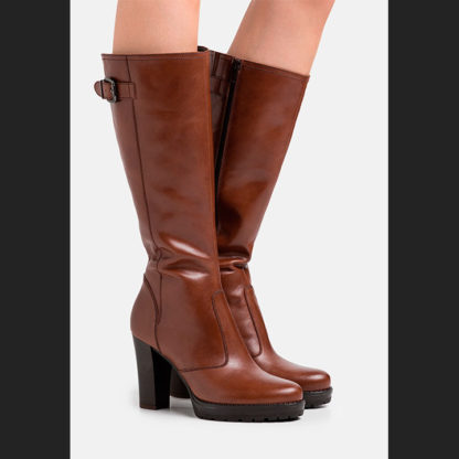 botas marrones para mujer