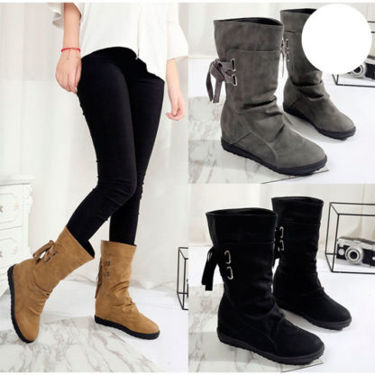 botas planas mujer