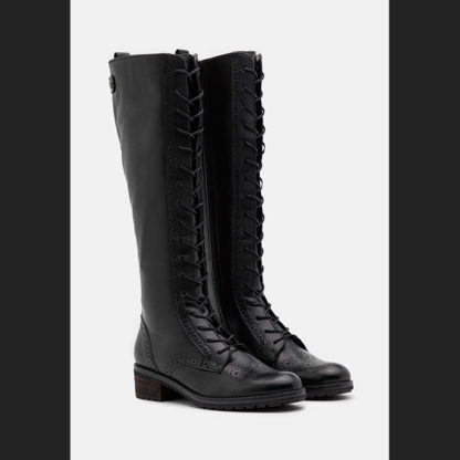 botas altas militares para mujer