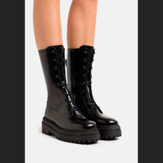 botas militares altas mujer