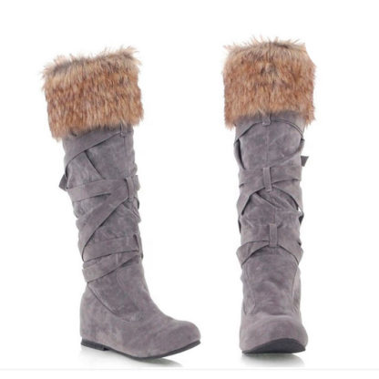 botas gamuza color gris