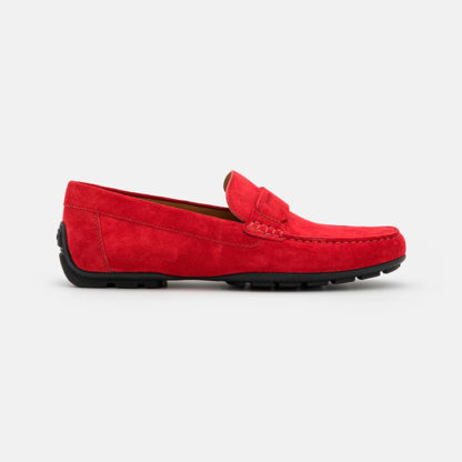 mocasines para hombre color rojo