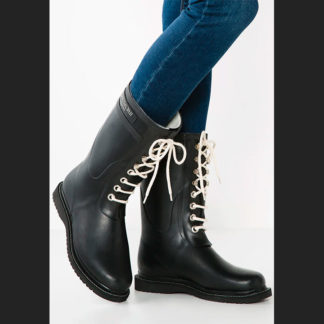 botas altas de agua color negro
