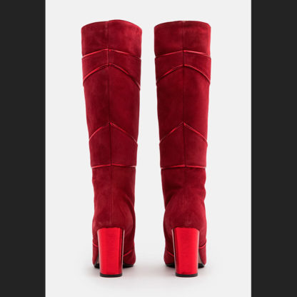 botas altas para mujer tacon de bloque