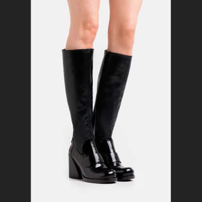 botas altas color negro para mujer