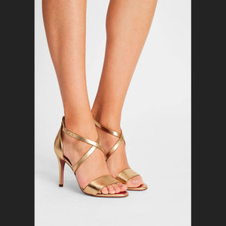 sandalias doradas para mujer