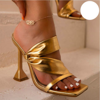 sandalias doradas para mujer
