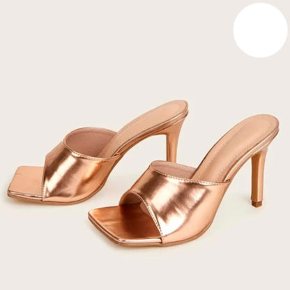 sandalias doradas para mujer