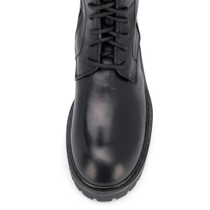 botas militares mujer punta rdedonda