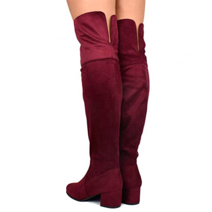 botas mosqueteras para mujer en color vino