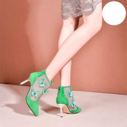 botines verdes para mujer