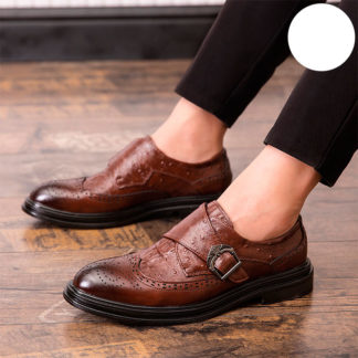 zapatos de vestir para hombre color marron fuerte